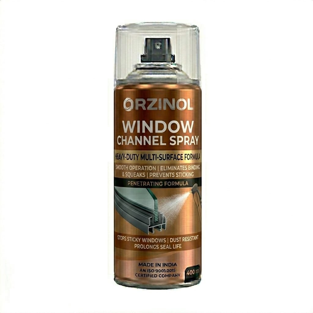 Window channel spray